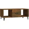 vidaXL Table basse Chêne fumé 102x50x40 cm Bois d'ingénierie