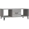 vidaXL Table basse sonoma gris 102x50x40 cm bois d'ingénierie