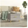 vidaXL Table basse Sonoma gris 50x50x40 cm Bois d'ingénierie