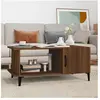 vidaXL Table basse Chêne marron 90x50x40 cm Bois d'ingénierie