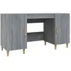 vidaXL Bureau Sonoma gris 140x50x75 cm Bois d'ingénierie