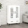 vidaXL Buffet Blanc 70x31x115 cm Bois d'ingénierie