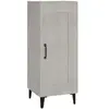 vidaXL Buffet Gris béton 34,5x34x90 cm Bois d'ingénierie