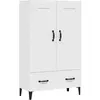 vidaXL Buffet haut Blanc 70x31x115 cm Bois d'ingénierie