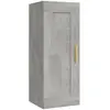 vidaXL Armoire murale Gris béton 35x34x90 cm Bois d'ingénierie