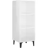 vidaXL Buffet Blanc brillant 34,5x32,5x90 cm Bois d'ingénierie