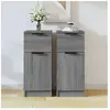 vidaXL Buffets 2 pcs Sonoma gris 30x30x70 cm Bois d'ingénierie