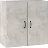 vidaXL Armoire murale Gris béton 60x31x60 cm Bois d'ingénierie