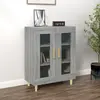 vidaXL Buffet sonoma gris 69,5x34x90 cm bois d'ingénierie