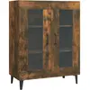 vidaXL Buffet chêne fumé 69,5x34x90 cm bois d'ingénierie