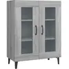 vidaXL Buffet sonoma gris 69,5x34x90 cm bois d'ingénierie