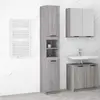 vidaXL Armoire de bain Sonoma gris 32x34x188,5 cm Bois d'ingénierie
