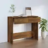 vidaXL Table console Chêne fumé 90x36x75 cm Bois d'ingénierie