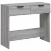 vidaXL Table console Sonoma gris 90x36x75 cm Bois d'ingénierie
