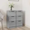 vidaXL Buffets 2 pcs Sonoma gris 30x30x70 cm Bois d'ingénierie
