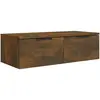vidaXL Armoire murale Chêne fumé 68x30x20 cm Bois d'ingénierie