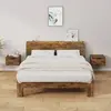 vidaXL Tables de chevet murales 2 pcs Chêne fumé 34x30x20 cm