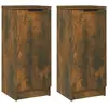 vidaXL Buffets 2 pcs Chêne fumé 30x30x70 cm Bois d'ingénierie