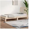 vidaXL Lit coulissant 2x(90x190) cm Bois de pin massif
