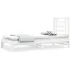 vidaXL Lit coulissant Blanc 2x(90x190) cm Bois de pin massif