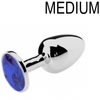 Plug Bijou JEWEL Bleu 7 x 3.4 cm 