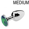 Plug Bijou JEWEL Vert 7 x 3.4 cm 