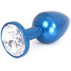 Plug Bijou Anal Alu GEM LIGHT 6 x 2.8 cm Bleu 