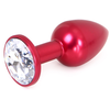 Plug Bijou Anal Alu GEM LIGHT 6 x 2.8 cm Rouge 