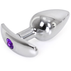 Plug Bijou Anal avec Base arrondie CURVE 6 x 2.8 cm - Bijou Violet 