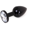 Plug Bijou Anal Alu GEM LIGHT 6 x 2.8 cm Noir 