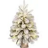 Sapin de Noël artificiel illuminé Grimshaw Blanc chaud Plastique H60