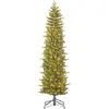 Black Box Trees Sapin de Noël artificiel étroit LED H185
