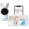 ARENTI 2K/3MP Babyphone Caméra 5 Moniteur Vidéo pour Bébé 24GHz+5GHz C...