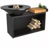 Brasero OFYR Island Black 100 Teak Wood OI3B100W