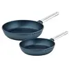 SET DE POÊLES Performance Westinghouse - Poêle à frire 24 CM - 28 CM - Bleu