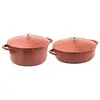 Westinghouse - Série performance - Poêle à frire 28 CM + Poêle 28 CM - Rouge