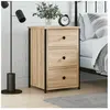 vidaXL Table de chevet chêne sonoma 40x36x60 cm bois d'ingénierie