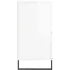 vidaXL Buffets 3 pcs blanc brillant bois d'ingénierie