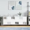 vidaXL Buffets 3 pcs Blanc Bois d'ingénierie
