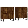vidaXL Buffets 2 pcs chêne fumé bois d'ingénierie