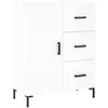 vidaXL Buffet haut Blanc 69,5x34x180 cm Bois d'ingénierie