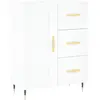 vidaXL Buffet haut Blanc 69,5x34x180 cm Bois d'ingénierie
