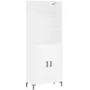 vidaXL Buffet haut Blanc 69,5x34x180 cm Bois d'ingénierie