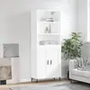 vidaXL Highboard blanc 69,5x34x180 cm Bois composite