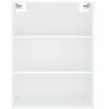 vidaXL Buffet haut Blanc 69,5x34x180 cm Bois d'ingénierie