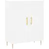 vidaXL Buffet haut Blanc 69,5x34x180 cm Bois d'ingénierie
