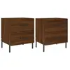vidaXL Tables de chevet 2 pcs chêne marron 40x35x47,5 cm