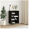 vidaXL Buffet haut noir 57x35x90 cm bois d'ingénierie