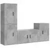 vidaXL Ensemble de meubles TV 4 pcs Gris béton Bois d'ingénierie