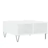 vidaXL Table basse blanc 60x60x30 cm bois d'ingénierie